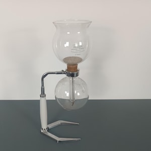 Hellem 4-cup Pyrex coffee machine, vintage kitchen art, vintage coffee maker