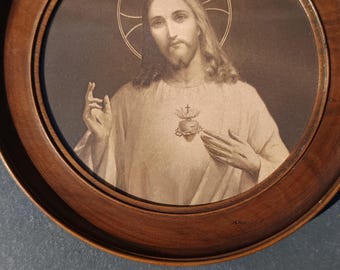 Icona Resurrezione Ges&ugrave; Cristo Con Cornice E Vetro - 21x18 Cm, Decorazione Pasquale