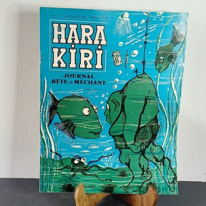 HARA-KIRI Numéro 10 juillet Août 1961,  professeur Choron, livre collection rare, Charlie Hebdo