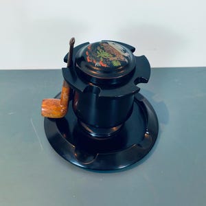 Vecchio portapipa, vecchio distributore di sigarette, oggetto decorativo vintage, espositore per pipe, oggetto di curiosità, posacenere, pipe vintage