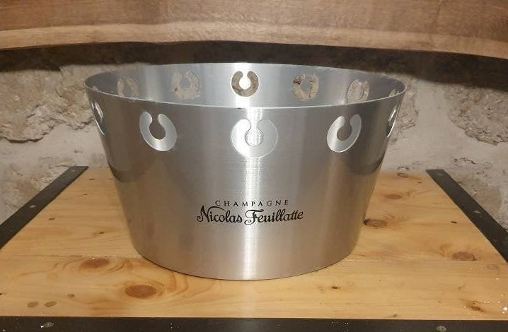 Vasque Champagne Nicolas Feuillatte, Cooler Basin, Bucket, Ice Vintage