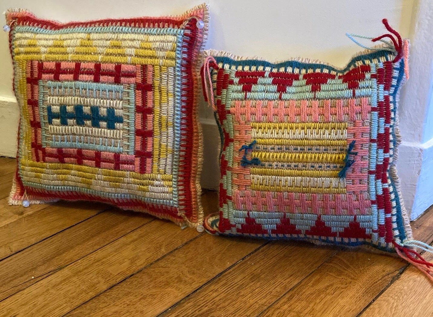 2 Coussins Décoratifs Style Vintage