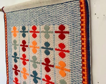 Tapisserie murale artisanale,tapisserie à suspendre,tenture fait main,tapisserie murale fait main,tapis mural bohème,tapis laine,tête de lit