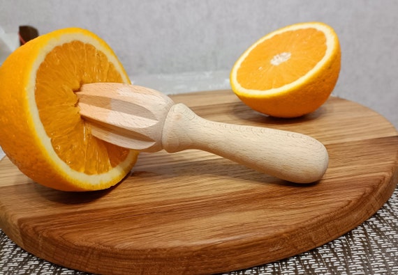 Orange Manual Lemon Juicer Mini Fruit Juicers Wooden Lemons