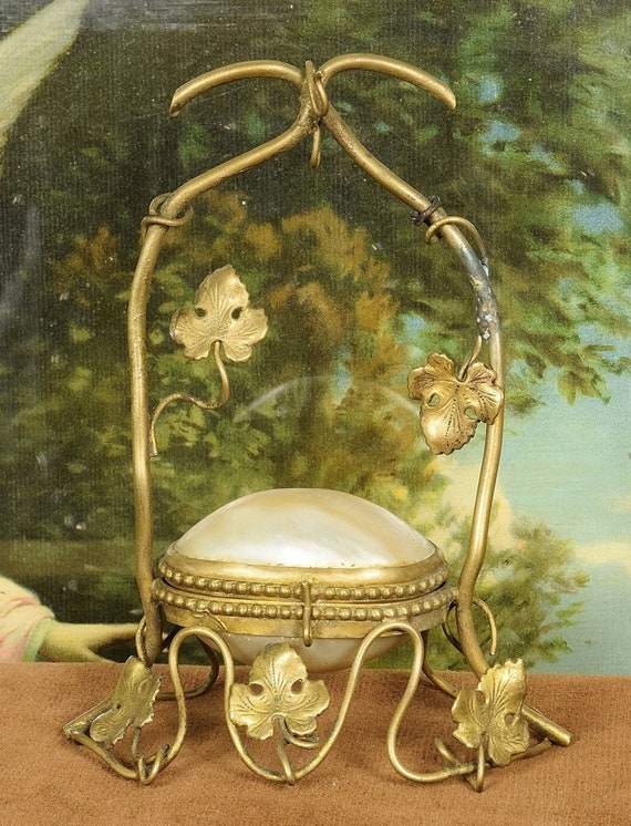 Sublime Little Antique French Toleware Watch Stand