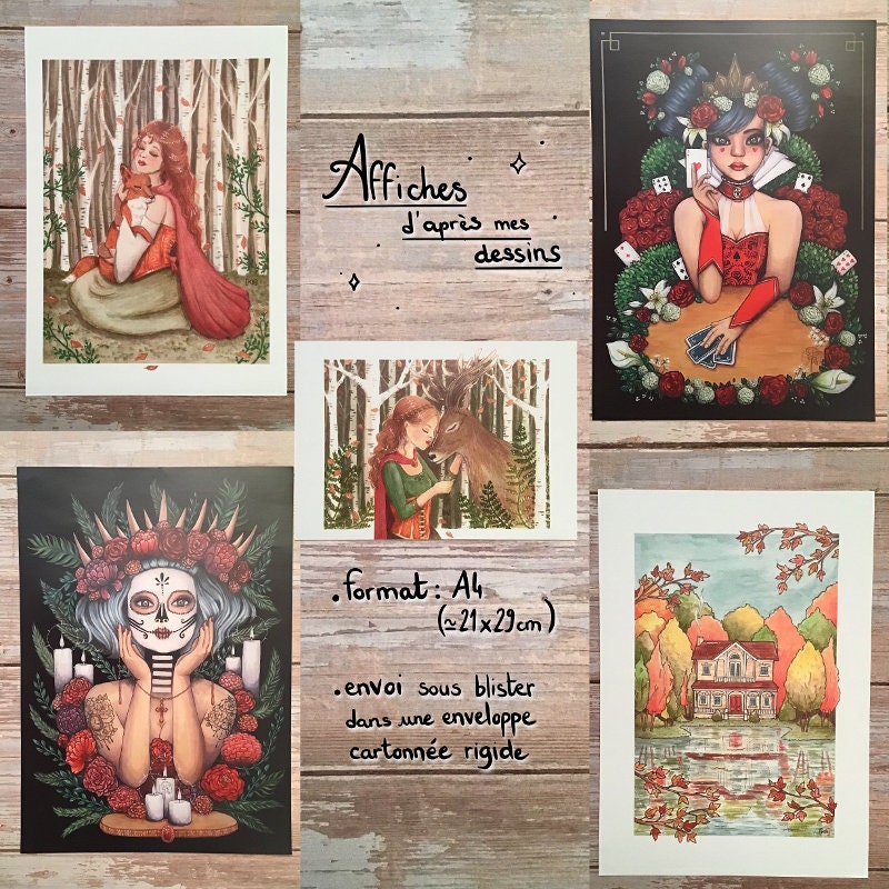 Impression A4 - 5 Modeles Au Choix