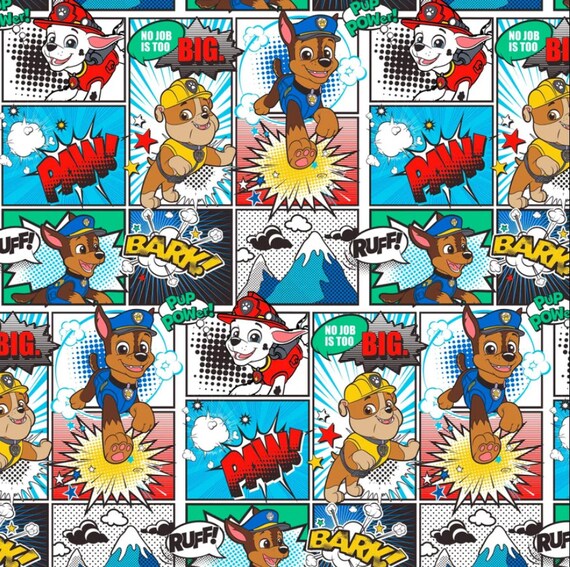 Paw Patrol Wrapping Paper Nick Jr. Wrapping Paper Paw Patrol Etsy