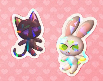 Kitty and Bunny stickers