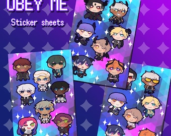 Obey Me! Sticker sheets