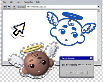 Internet Angel sticker
