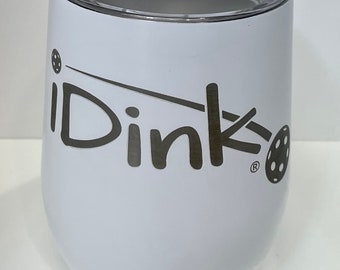 STEMLESS WINE GLASS Drink Tumbler 12oz laser etched with personalized image/wording