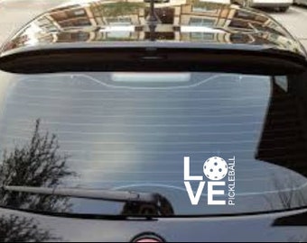 Love Pickleball- Decal (we can do custom also, send us an idea!!!)