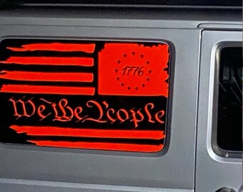 We the people decals approx 17" x 35" Pair for vehicle (buyer MUST confirm size when ordering)