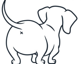 Dachshund , Dog or advertising Window Decal (we can do custom also, send us an idea!!!)