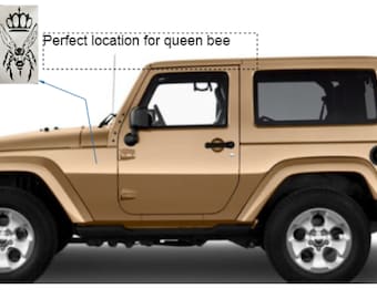 Queen Bee Vinyl Decal for Jeep or car (we can do custom also, send us an idea!!!)
