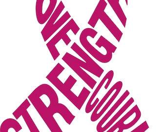 Strength Hope Courage- Decal (we can do custom also, send us an idea!!!)