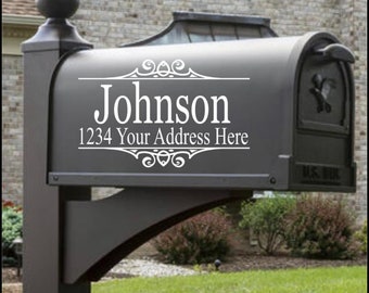 Mailbox custom Decals- custom designs can also be quoted