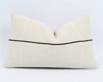 Kilim Pillow, 12x20 Turkish Kilim Pillow, Cotton Pillow, Home Decor, Couch Throw Pillow, Handwoven Anatolian Pillow, Farmhouse Pillow Cover