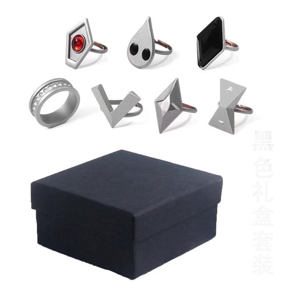 7pcs Genshin Impact Hu Tao Cosplay Ring Cosplay Accessories Ring Set Props  Gift
