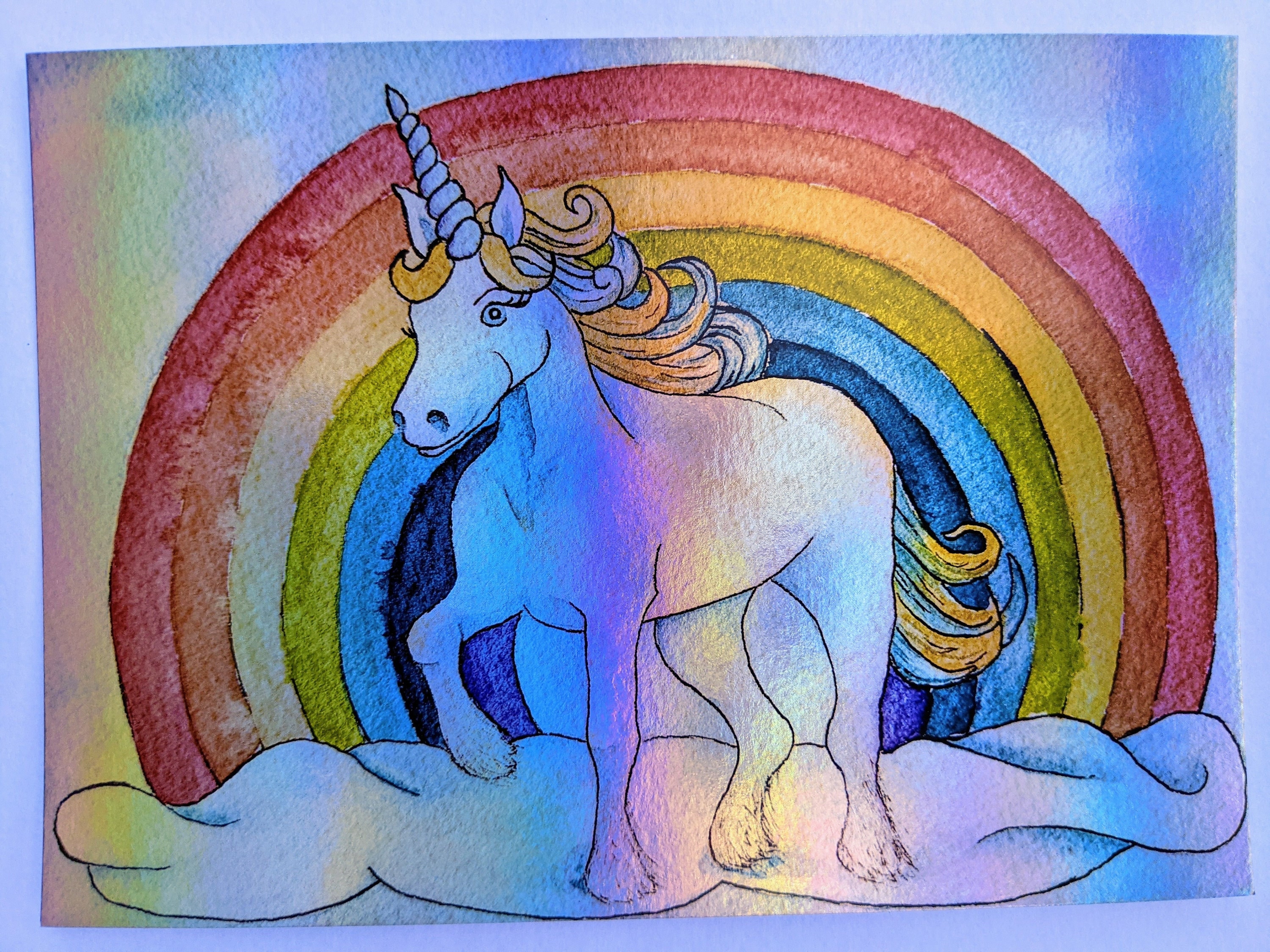 Chrome Standard - Rainbow Unicorn Print - Etsy