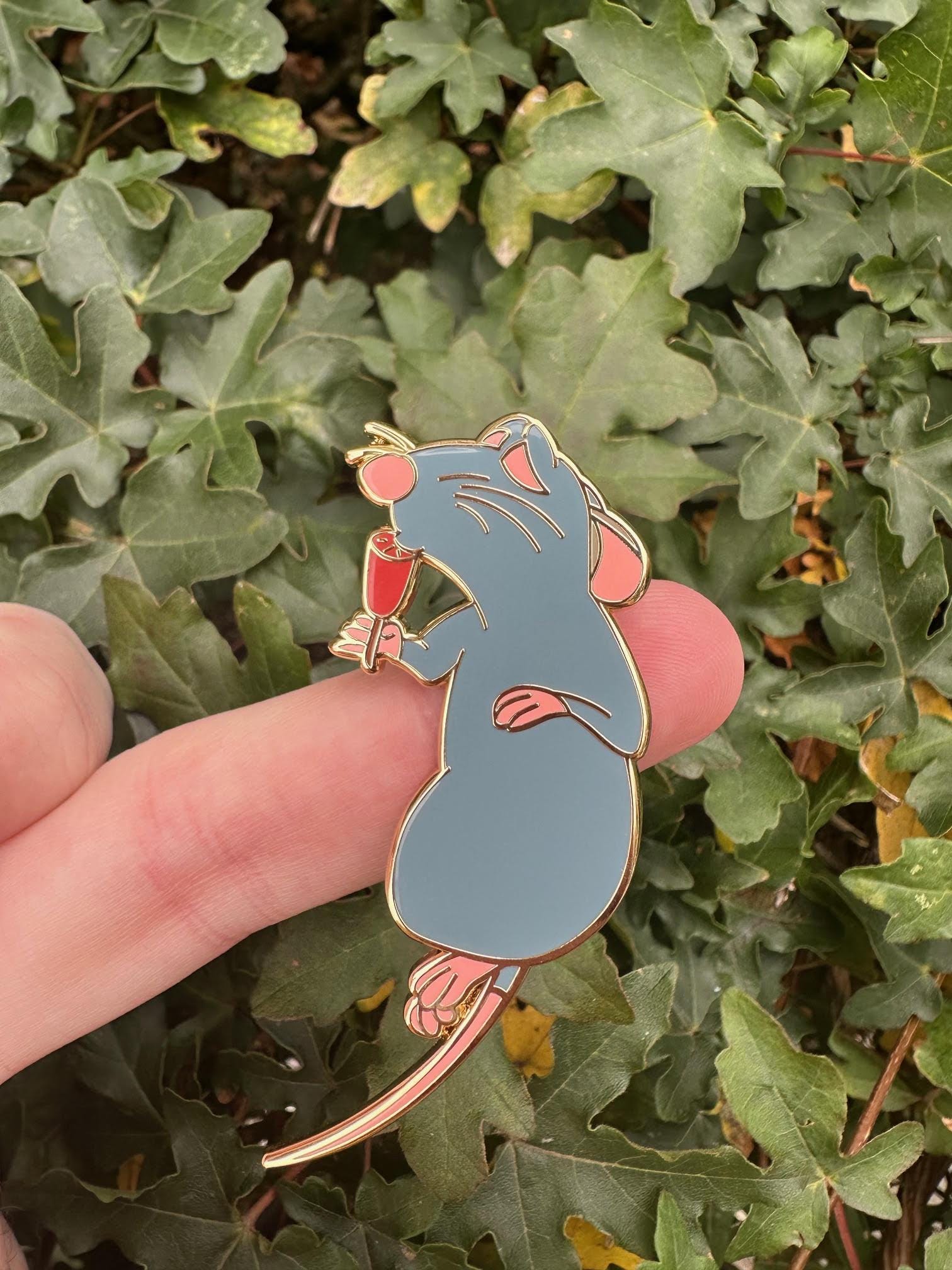 Grape Remy Remy With a Wine Glass / Grape Enamel Pin - Cute Enamel Pin - Disney ...