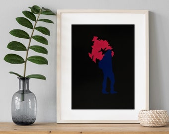 Limited Edition High Quality Mounted Giclée Print On Hahnemühle Fine Art Pearl Paper, 'Keep Clear', Original Artwork, A4 Size, 11.7" x 8.3"