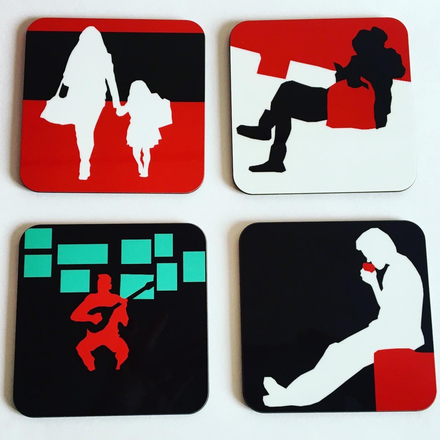 Coaster Coffee / Tea Break Digital Art Print Original Etsy