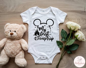 Body para bebé inspirado en Disney, regalo personalizado para bebé, conjunto para el primer viaje, ropa de bebé personalizada.