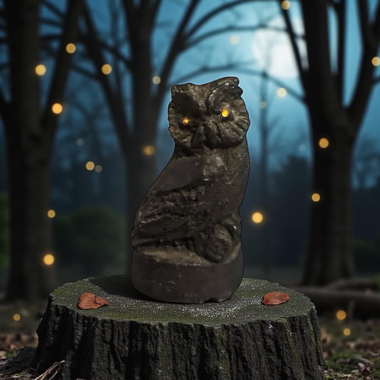 Owl Charcoal Hand-Crafted Figurine