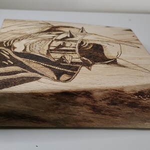 The Batman Who Laughs Pyrography Art Plaque Batman Joker Hand Burnt ...