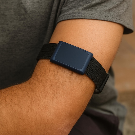Amazfit Helio Arm or Ankle Band: Black Nylon Adjustable