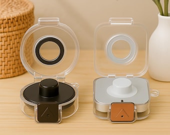 Oura Ring Charger Case: Clear Acrylic Travel Protector (Gen 3 & 4 Compatible)