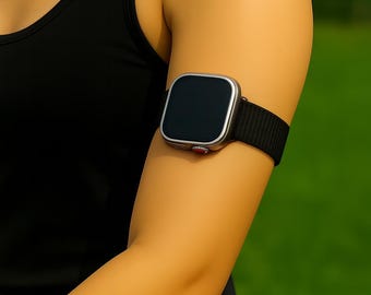 Apple Watch Ankle Strap – Adjustable Nylon Armband & Bicep Band for Fitness