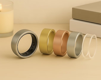 TPU Protective Cover for Oura Ring Gen 3 & 4 – Gold / Rose Gold / Silver / Clear | Slim Scratch-Resistant Ring Case