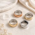 Oura Ring 5 Cover, Glossy TPU Case, 2-Pack Smart Ring Protector