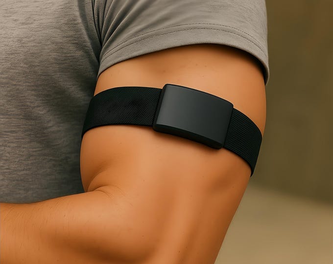 WHOOP 5.0 Strap with Case – Elastic Nylon Bicep or Wrist Band for Tracking