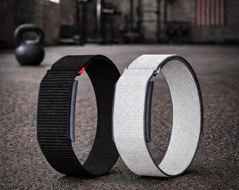 Amazfit Helio Nylon Wristband or Armband Adjustable Velcro Strap in Black or Gray