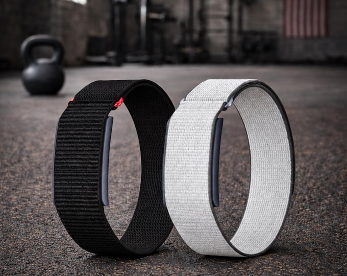 Amazfit Helio Nylon Wristband or Armband Adjustable Velcro Strap in Black or Gray