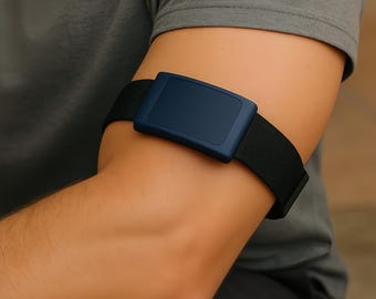 Bracelet Bras ou Cheville Amazfit Helio : Sangle Nylon Noire Ajustable