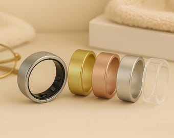 TPU Protective Cover for Oura Ring Gen 3 & 4 – Gold / Rose Gold / Silver / Clear | Slim Scratch-Resistant Ring Case
