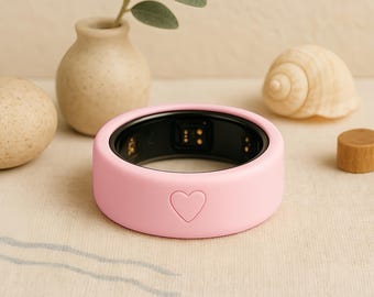 Heart Silicone Ring Cover 4-Pack: Oura Ring/Samsung Galaxy/Ringconn