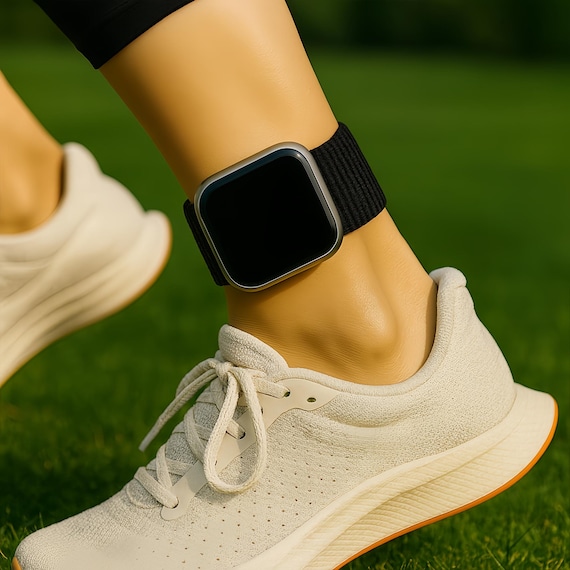 Apple Watch Ankle Strap – Adjustable Nylon Armband & Bicep Band for Fitness