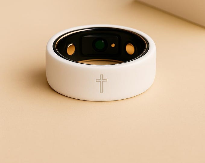 Cross symbol Silicone Ring Cover 4-Pack: Oura Ring/Samsung Galaxy/Ringconn