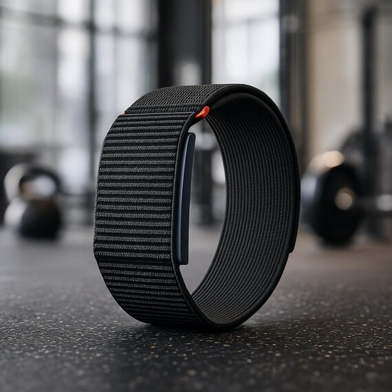 Amazfit Helio Nylon Wristband or Armband Adjustable Velcro Strap in Black or Gray