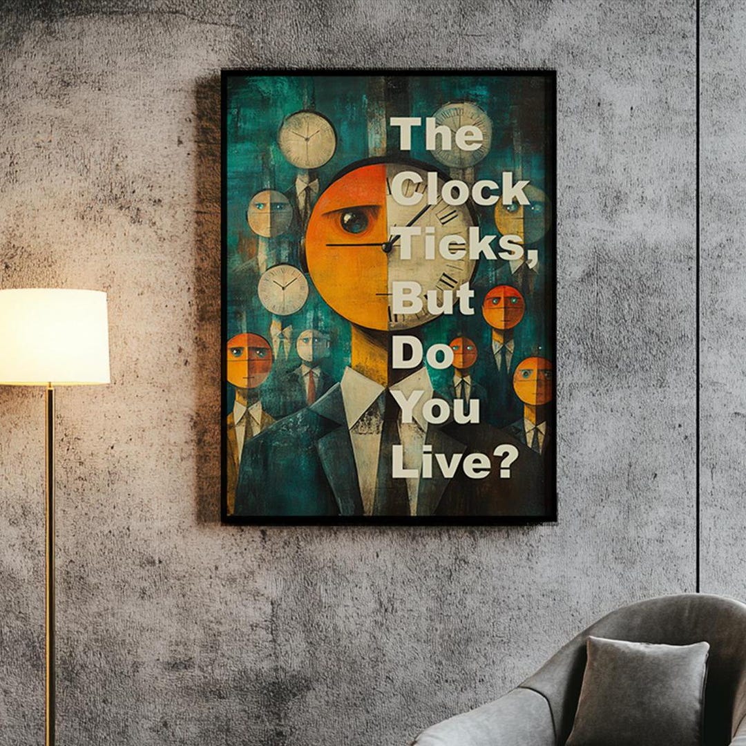 Work Life Balance Poster. Office Job. High Resolution PNG. POD Supplies ...