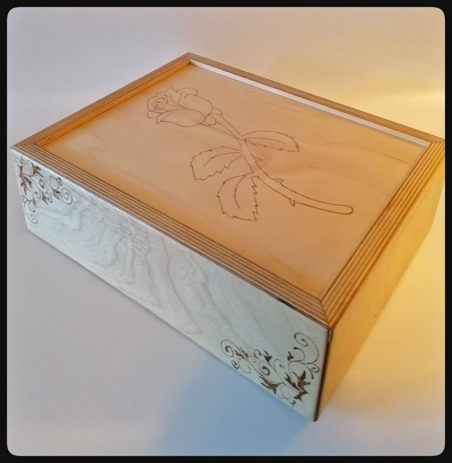 Caja de almacenamiento de madera hecha a mano | Etsy