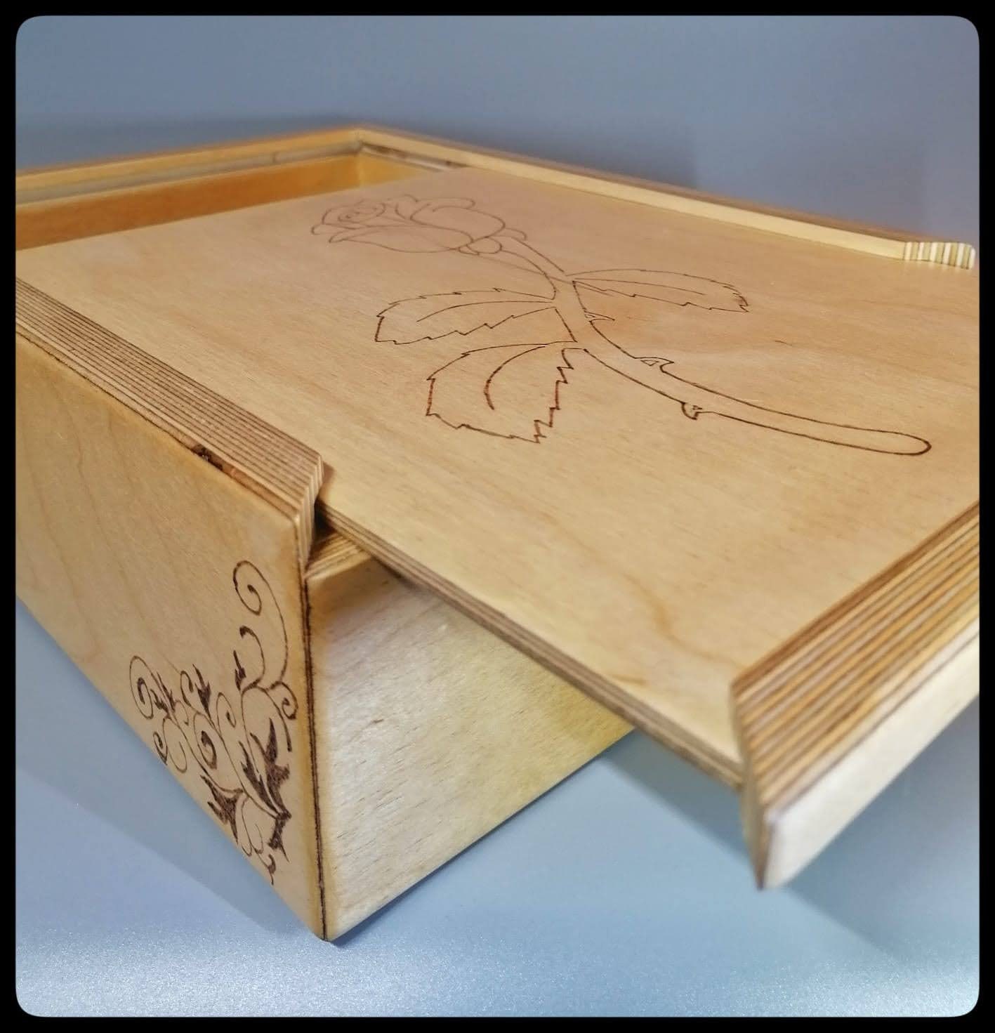 Caja de almacenamiento de madera hecha a mano | Etsy