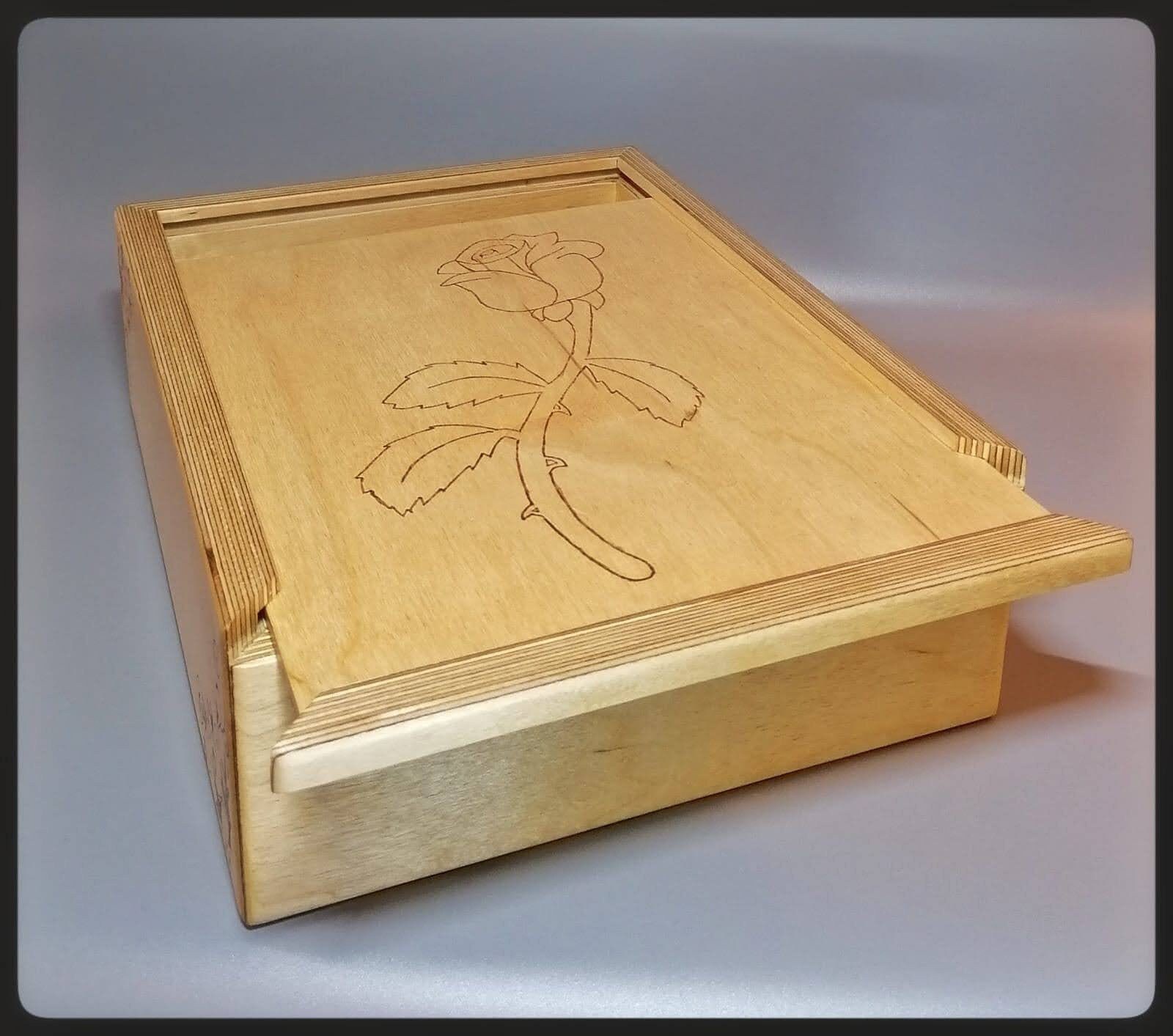 Caja de almacenamiento de madera hecha a mano | Etsy