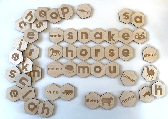 Spell the Animal Bag 5 Letter Word Edition 49 Wooden Tiles - Etsy Spell the Animal Bag 5 Letter Word Edition 49 Wooden Tiles - Etsy
