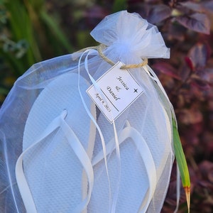 Flip flops for wedding guest Custom made so that no guest stops dancing on the dance floor image 7